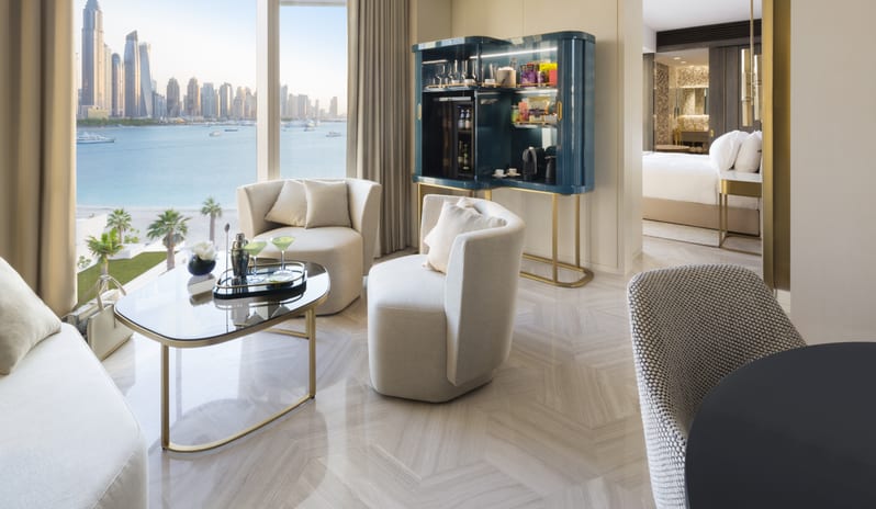 FIVE Palm Jumeirah Dubai-Junior Suite Sea View Living room_12600